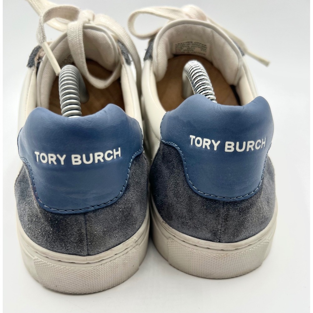 Tory Burch Color Block Signature T-Logo Leather Sneaker Shoes Wms Size 9.5M - Picture 5 of 10